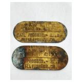 St. Louis MO Raw Milk Permit Brass Tag ,