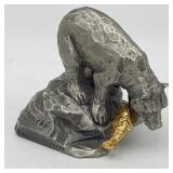 Philip Kraczowski Worcester Pewter Bear Figure w/