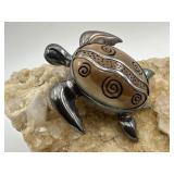Zealandia Fossilized Ivory Turtle Pendant & Pin