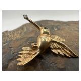 J&C Ferrara 14K, Diamond & Sapphire Hummingbird