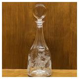 William Yeoward Etched Crystal Decanter