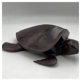 Carved Rosewood Sea Turtle