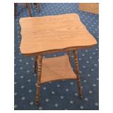 Nice Oak Parlor Lamp Table