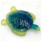 Daum Crystal France Sea Turtle 5 Inches