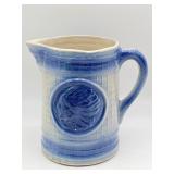 Antique Salt Glaze Pitcher w/ Native American