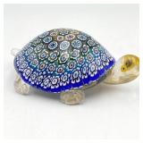 Murano Millefiori Turtle Italian Art Glass