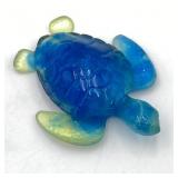 Daum Crystal France Sea Turtle 2.5 Inches