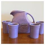 Fiesta Disc Pitcher & 4 Tumblers- 60th Anniv.