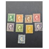 9- 1908 US POSTAGE STAMPS