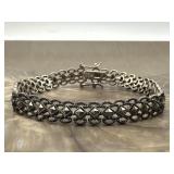 Vintage Sterling Marcasite Tennis Bracelet