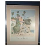 WILLIAM BUFFET "OCEAN FRONT" PRINT MATTED 26.5" X