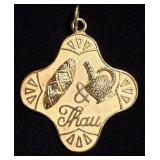 Large 14K Gold Charm Pendant Fine Jewelers Guild