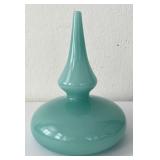 Cyan Design Turquoise Stupa Glass Vase Hand Blown