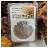 NGC MS70 2022 Silver Eagle Kansas