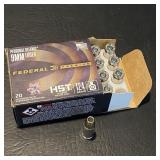 Federal 9mm Luger Defense JHP, 1 Box 20 Rounds