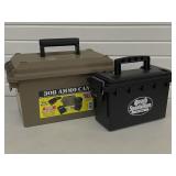 2 Plastic Ammo Cans , 308 & Ozark Sportsman
