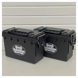 2 Ozark Sportsman Plastic Ammo Boxes
