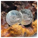 Two U.S. Assay Office Silver Trade Units