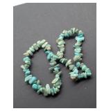 2- AMAZONITE CHIP NUGGET BRACELETS