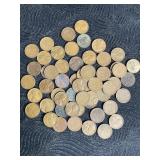 56 WHEAT PENNIES 1940-1949