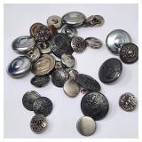 Vtg Metal Buttons US Air Force Etc