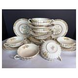 8 Copeland Spode Buttercup Double Handled Soup