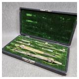 Vintage Eugene Dietzgen Co. Drafting Set in Case