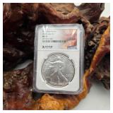 NGC 2020 MS 70 Silver Eagle Utah