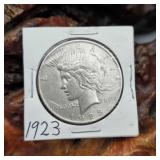 1923 Peace Silver Dollar