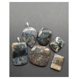 MOSS AGATE, CHIASTOLITE, MOOKAITE, SPURRITE,