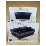 Elise Stoneware Loaf Dish & Rectangular Baker
