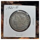 1921 D Morgan Silver Dollar