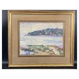 1930 Watercolor Painting Signed , Subject is