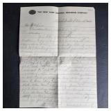 New York Central Railroad Company Letterhead 1918