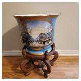 Continental 19th-20th Century Porcelain Cachepot