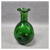 Hand Blown Ruffle Top Pinch Vase in the ?Blenko?