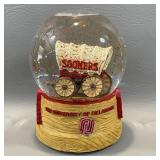 OU OK Sooners Musical Snow Globe , Plays Boomer