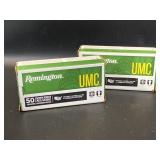 Remington UMC 45 Auto Ammunition, 2 Boxes, 100