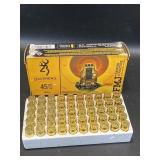 Browning + Mix, 45 Auto Ammunition, 1 Box, 50