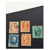 1879 SET OF 5 US POSTAGE STAMPS
