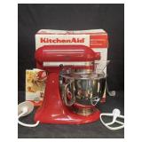 NIB RED KITCHEN AID ARTISAN TILT-HEAD STAND MIXER