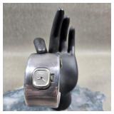 Kenneth Jay Lane Sterling Silver Cuff Watch, 72.67