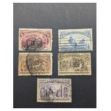 5- 1893 US POSTAGE STAMPS