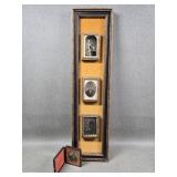 Antique Black & White Photo Collage w/Pocket Frame