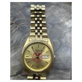 Seiko Fire Dept Gold Tone Watch - Still Ticking
