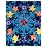 TURTLE BLANKET WALL HANGING 40 IN. SQUARE MACHINE