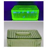 Large Vintage Anchor Hocking Uranium Green