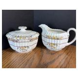 Copland Spode Buttercup Creamer Sugar w Lid