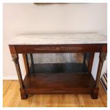 Antique French Empire Style Marble Top Console