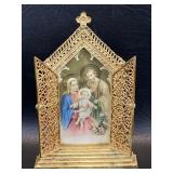 Triptych Filigree Gilded Travel Alter